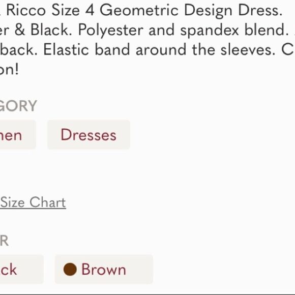 Donna Ricco Size 4 Geometric Design Dress - Picture 5 of 5